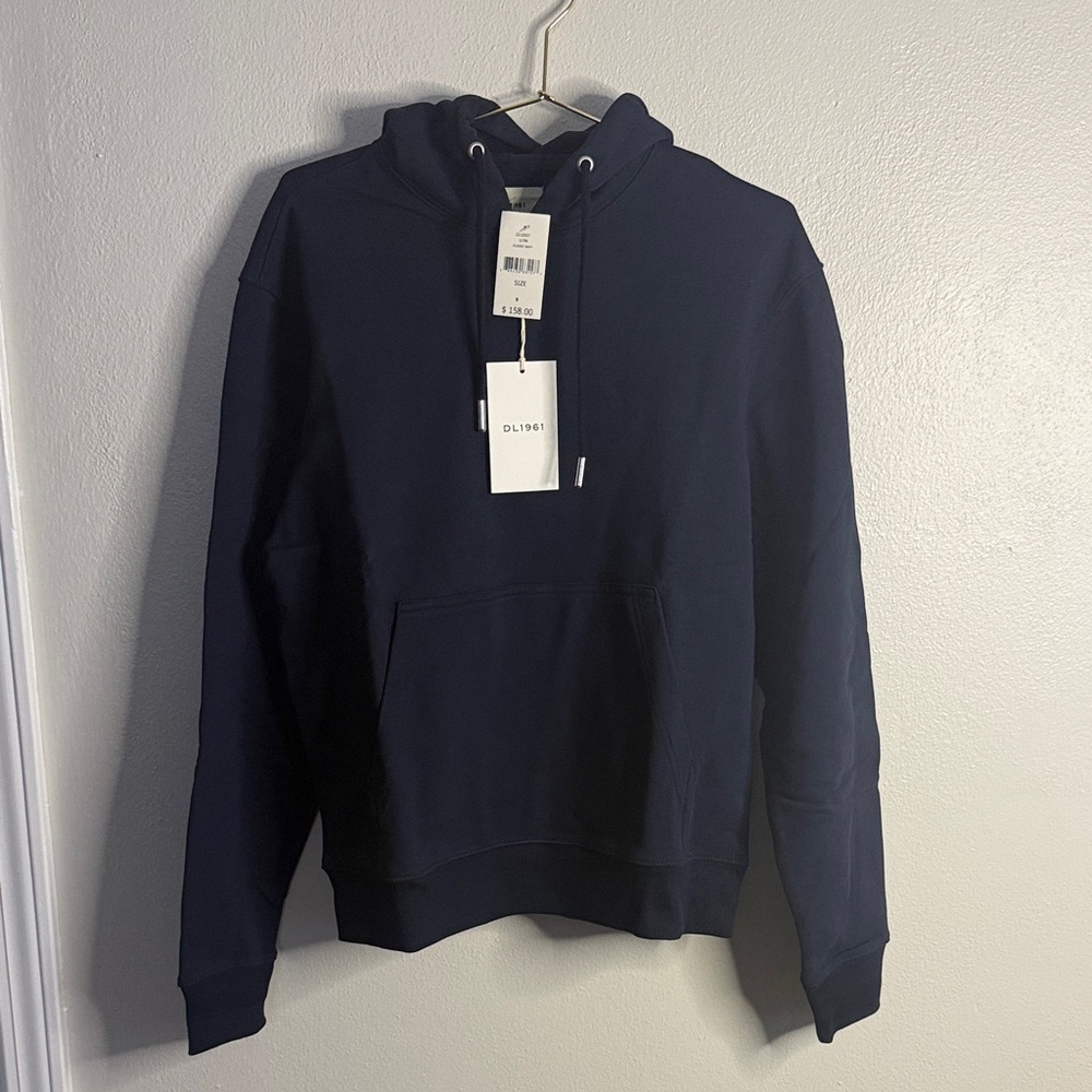 Men’s S DL1961 Deep Blue Hoodie NWT